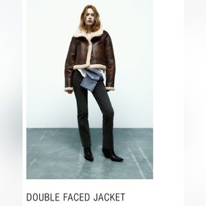 ZARA: Brown Double Faced Jacket